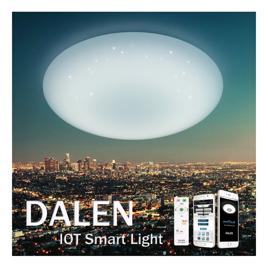 Dalen DL-C415TXW - LED stropna svjetiljka s prigušivanjem STAR SKY LED/38W/230V