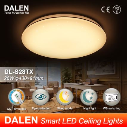 Dalen DL-S28TX - LED stropna svjetiljka za prigušivanje STAR SKY LED/28W/230V