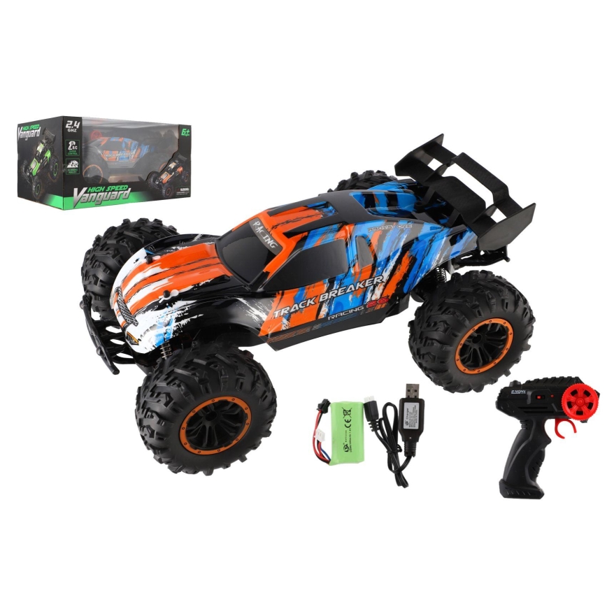 Daljinski upravljani RC buggy, 7,4 V/500 mAh, plava/narančasta