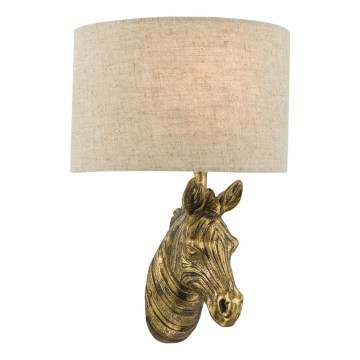 Där Lighting ABB0735 - Zidna svjetiljka ABBY 1xE14/40W/230V lan/zlatna