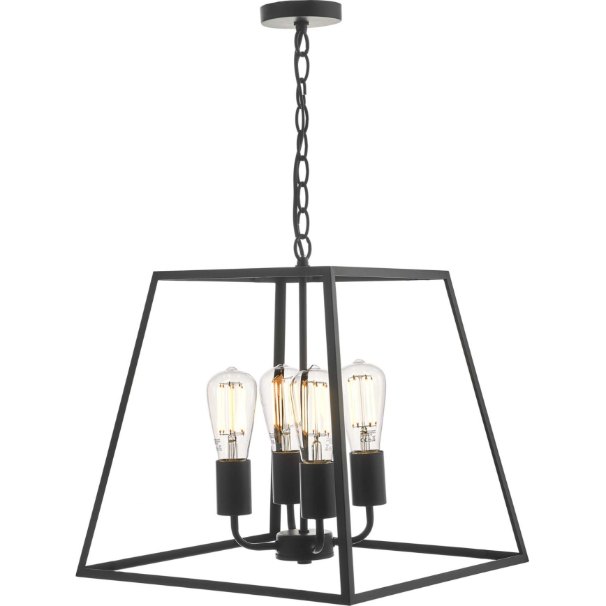 Där Lighting ACA8622 - Luster na lancu ACADEMY 4xE27/60W/230V, crni
