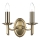 Där Lighting AMB0975 - Zidna svjetiljka AMBASSADOR 2xE14/40W/230V mesing