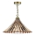 Där Lighting ARD866 - Luster na lancu ARDECHE 1xE27/60W/230V mesing/dimno smeđa