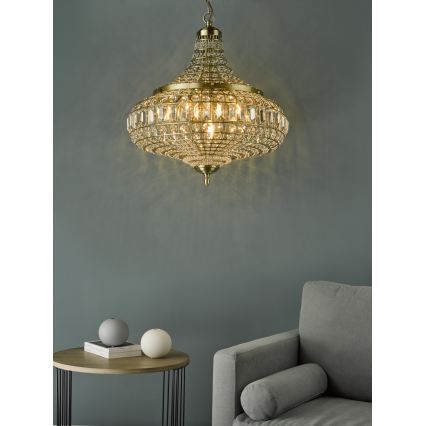 Där Lighting ASM0675 - Luster na lancu ASMARA 6xE14/40W/230V mesing
