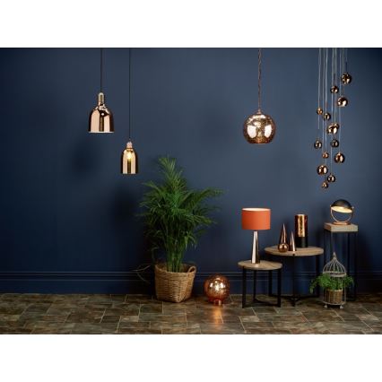 Där Lighting AUR1564 - Viseći luster AURELIA na sajli, 15xG4/10W/230V, crna/mjedena