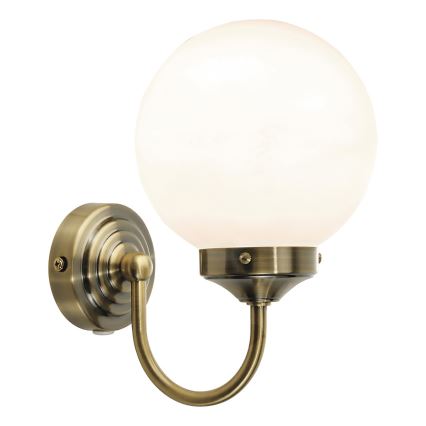 Där Lighting BAR0775 - Kupaonska zidna svjetiljka BARCLAY 1xE14/40W/230V IP44 mesing