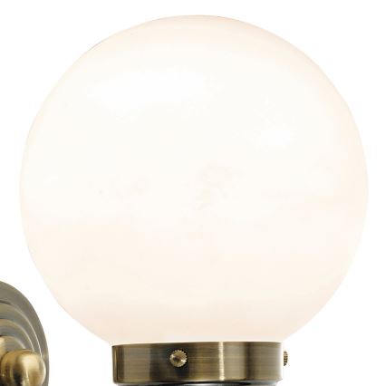 Där Lighting BAR0775 - Kupaonska zidna svjetiljka BARCLAY 1xE14/40W/230V IP44 mesing