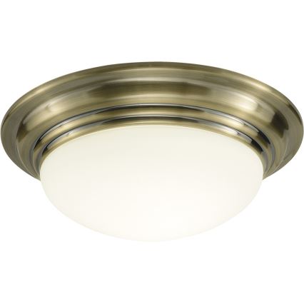 Där Lighting BAR5275 - Stropna svjetiljka za kupaonicu BARCLAY, 1x E27/60W/230V, promjer 31 cm, mesing