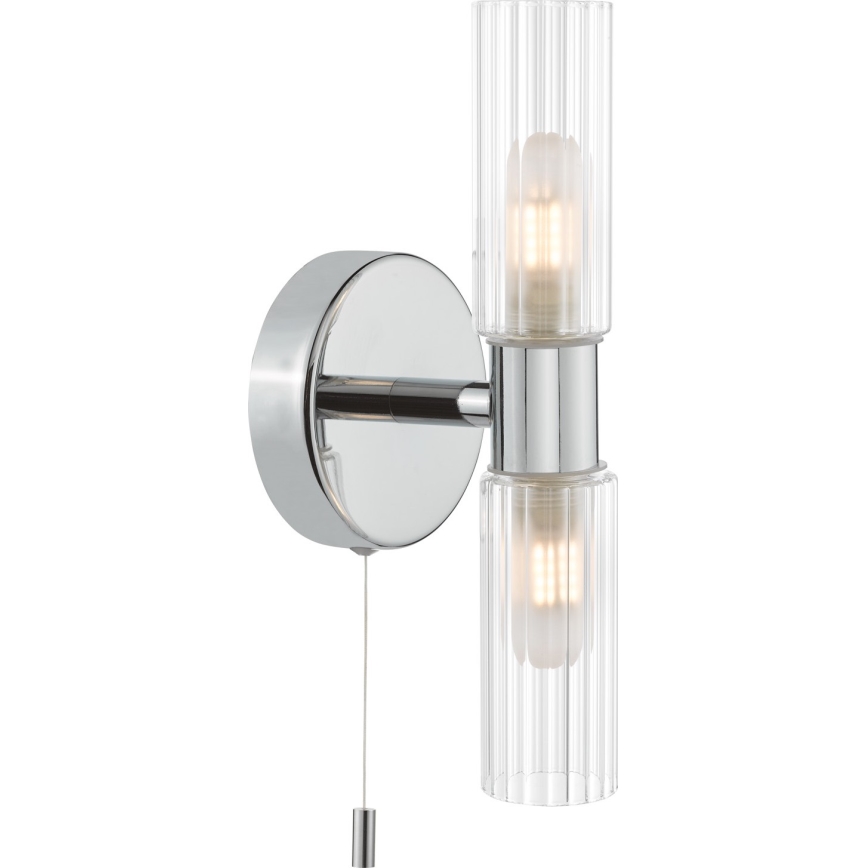 Där Lighting BOL0950 - Kupaonska zidna svjetiljka BOLTON 2xG9/5W/230V IP44 sjajni krom