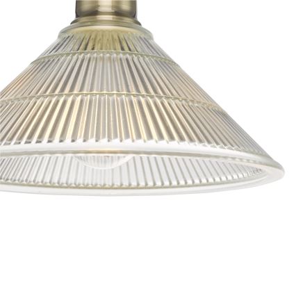 Där Lighting BOY0175 - Stropna svjetiljka BOYD 1xE27/60W/230V, promjer 25 cm, mesing/prozirno