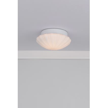 Där Lighting CAF502 - Kupaonsko stropno svjetlo CAFE 1xE27/60W/230V Ø 27 cm IP44 bijela