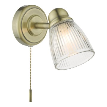 Där Lighting CED0775 - Kupaonska zidna svjetiljka CEDRIC 1xG9/25W/230V IP44 mesing