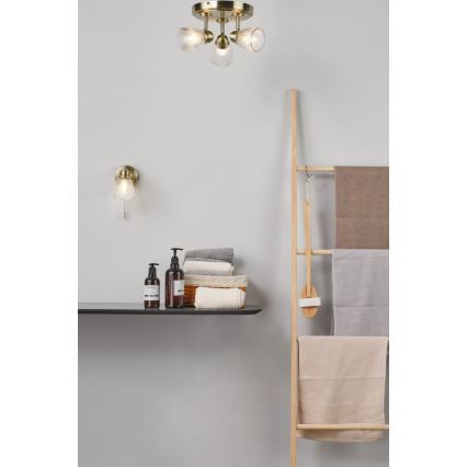Där Lighting CED0775 - Kupaonska zidna svjetiljka CEDRIC 1xG9/25W/230V IP44 mesing
