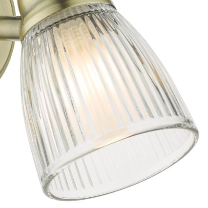 Där Lighting CED0775 - Kupaonska zidna svjetiljka CEDRIC 1xG9/25W/230V IP44 mesing