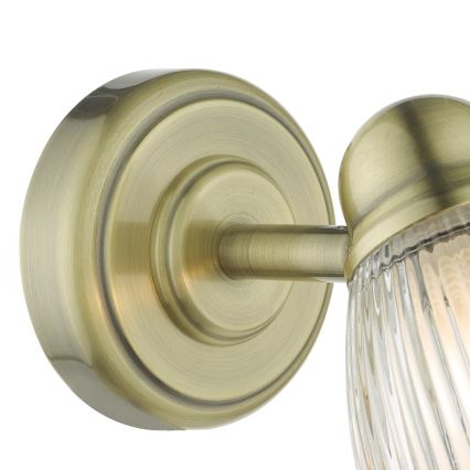 Där Lighting CED0775 - Kupaonska zidna svjetiljka CEDRIC 1xG9/25W/230V IP44 mesing