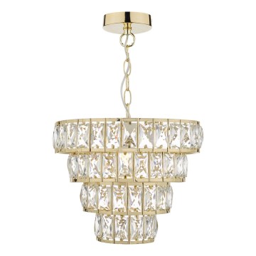 Där Lighting CER0135 - Luster na lancu CERYS 1xE27/60W/230V zlatni