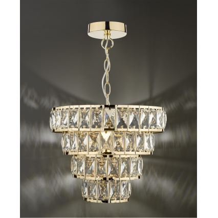 Där Lighting CER0135 - Luster na lancu CERYS 1xE27/60W/230V zlatni
