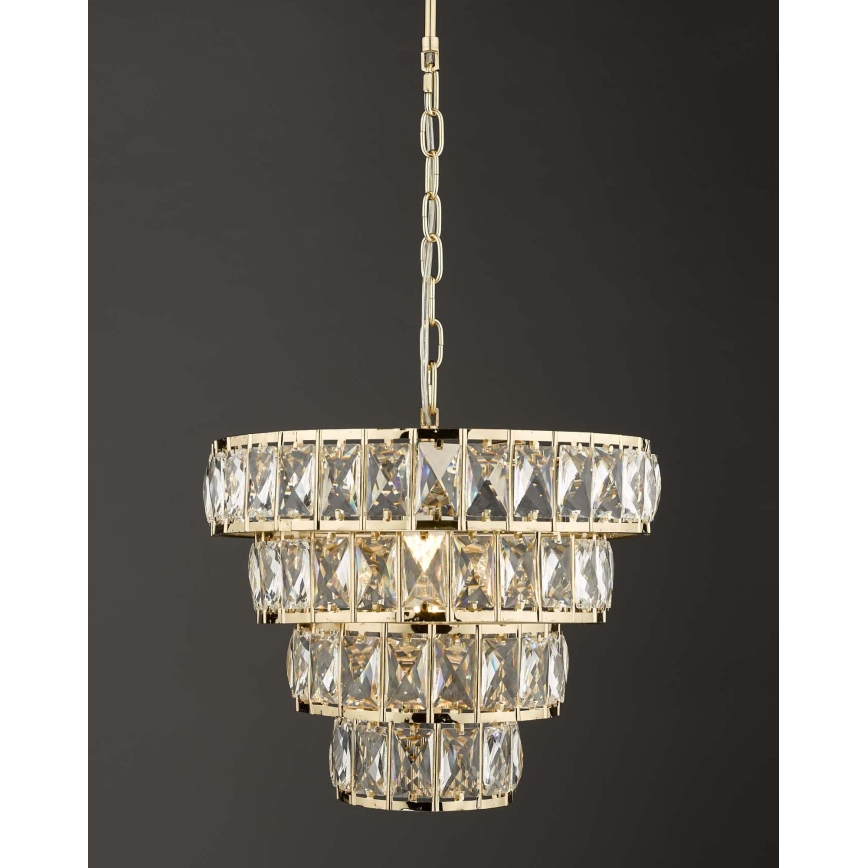 Där Lighting CER0135 - Luster na lancu CERYS 1xE27/60W/230V zlatni