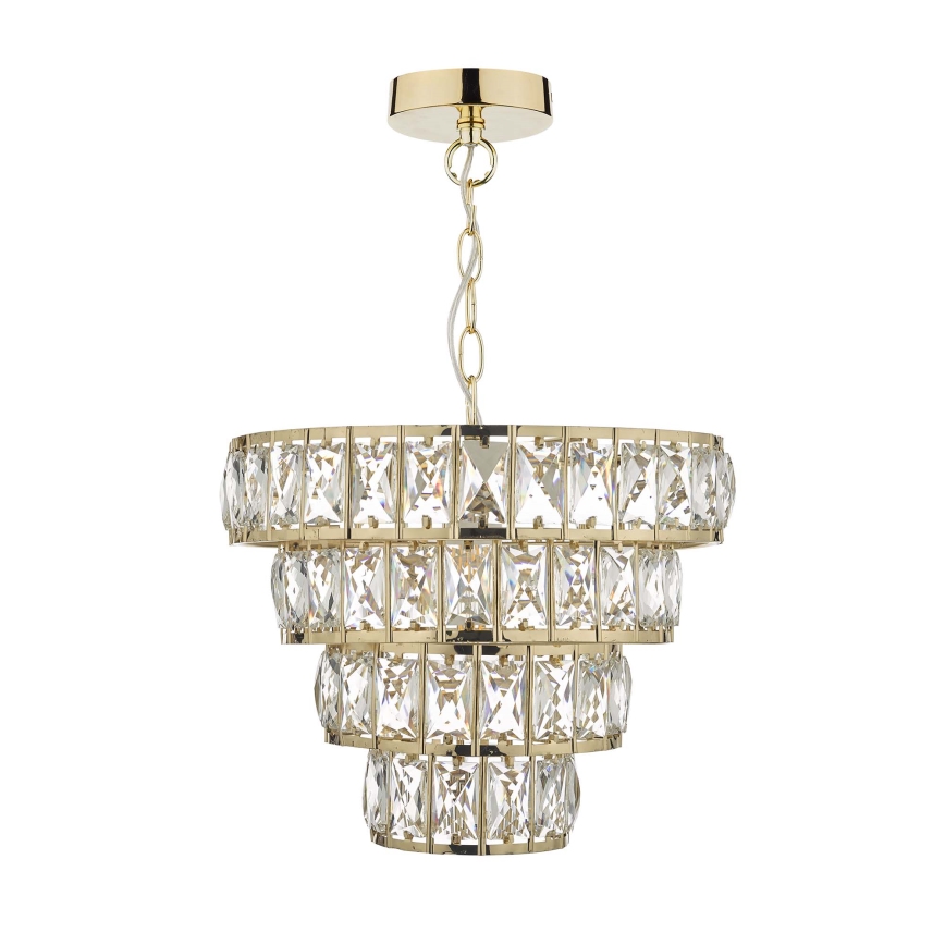 Där Lighting CER0135 - Luster na lancu CERYS 1xE27/60W/230V zlatni