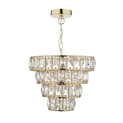 Där Lighting CER0135 - Luster na lancu CERYS 1xE27/60W/230V zlatni