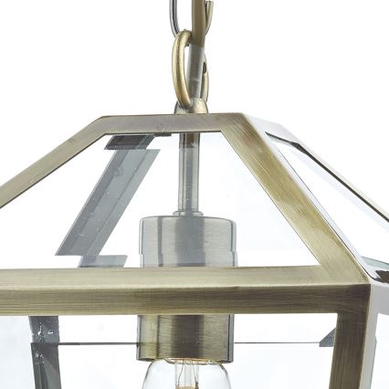 Där Lighting CHU0175 - Luster s lancem CHURCHILL 1xE27/60W/230V mesing