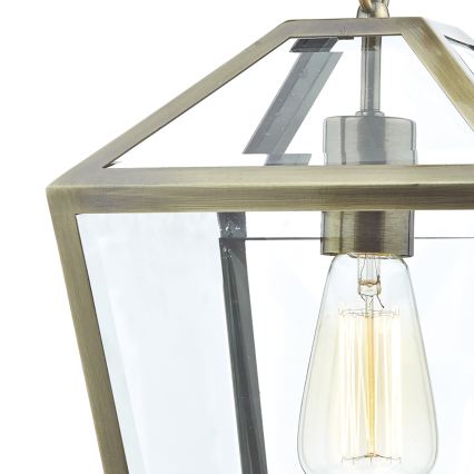 Där Lighting CHU0175 - Luster s lancem CHURCHILL 1xE27/60W/230V mesing