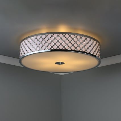 Där Lighting CIV5050 - Stropna svjetiljka CIVIC 5xE14/60W/230V, promjer 50 cm, sjajni krom