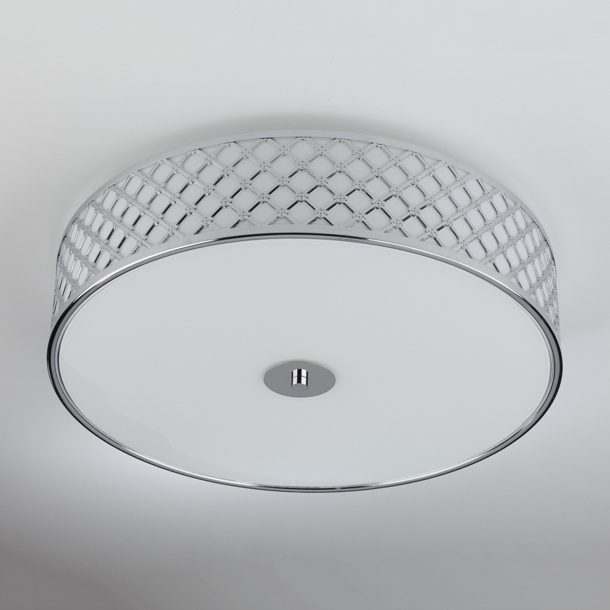 Där Lighting CIV5050 - Stropna svjetiljka CIVIC 5xE14/60W/230V, promjer 50 cm, sjajni krom