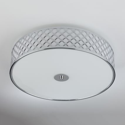Där Lighting CIV5050 - Stropna svjetiljka CIVIC 5xE14/60W/230V, promjer 50 cm, sjajni krom