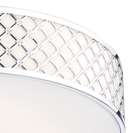 Där Lighting CIV5050 - Stropna svjetiljka CIVIC 5xE14/60W/230V, promjer 50 cm, sjajni krom