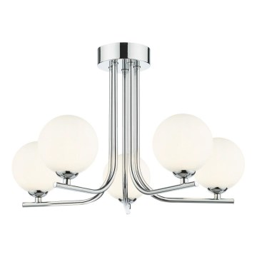 Där Lighting CRA5450-02 - Luster na šipci CRADLE 5xG9/25W/230V polirani krom