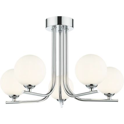 Där Lighting CRA5450-02 - Luster na šipci CRADLE 5xG9/25W/230V polirani krom