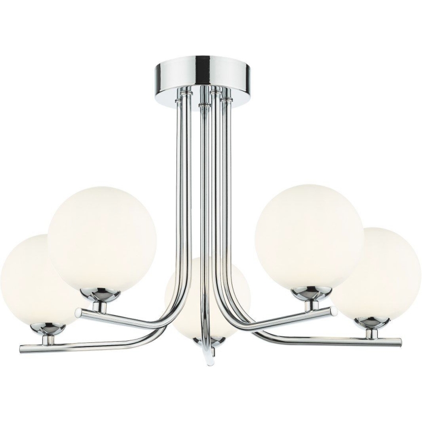 Där Lighting CRA5450-02 - Luster na šipci CRADLE 5xG9/25W/230V polirani krom