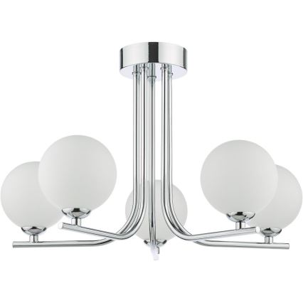 Där Lighting CRA5450-02 - Luster na šipci CRADLE 5xG9/25W/230V polirani krom