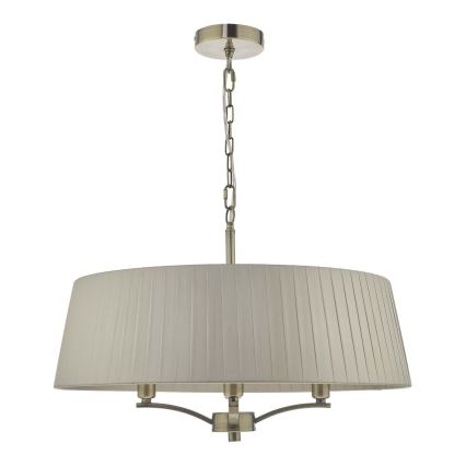 Där Lighting CRI0429 - Luster na lancu CRISTIN 4xE14/40W/230V mesing/taupe