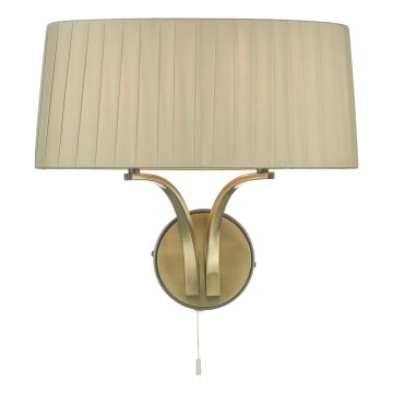 Där Lighting CRI0929 - Zidna svjetiljka CRISTIN 2xE14/40W/230V mesing/taupe