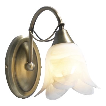 Där Lighting DOU0775 - Zidna svjetiljka DOUBLET 1xE14/40W/230V mesing