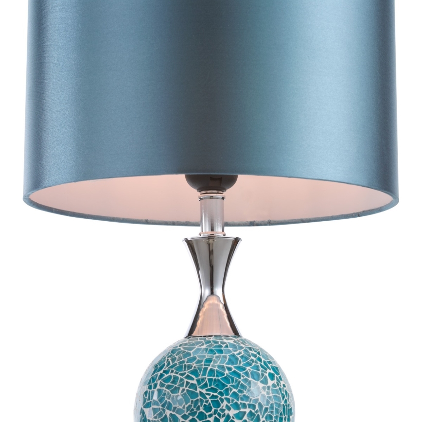 Där Lighting ELS4223 - Stolna lampa ELSA 1xE27/40W/230V plava/sjajni krom