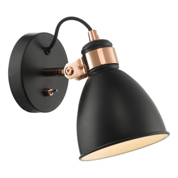 Där Lighting FRE0722 - Zidna reflektorska svjetiljka FREDERICK 1xE14/40W/230V crna