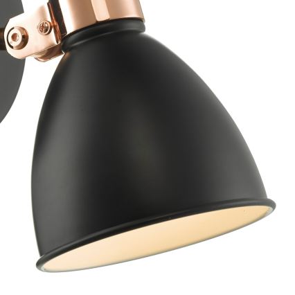 Där Lighting FRE0722 - Zidna reflektorska svjetiljka FREDERICK 1xE14/40W/230V crna