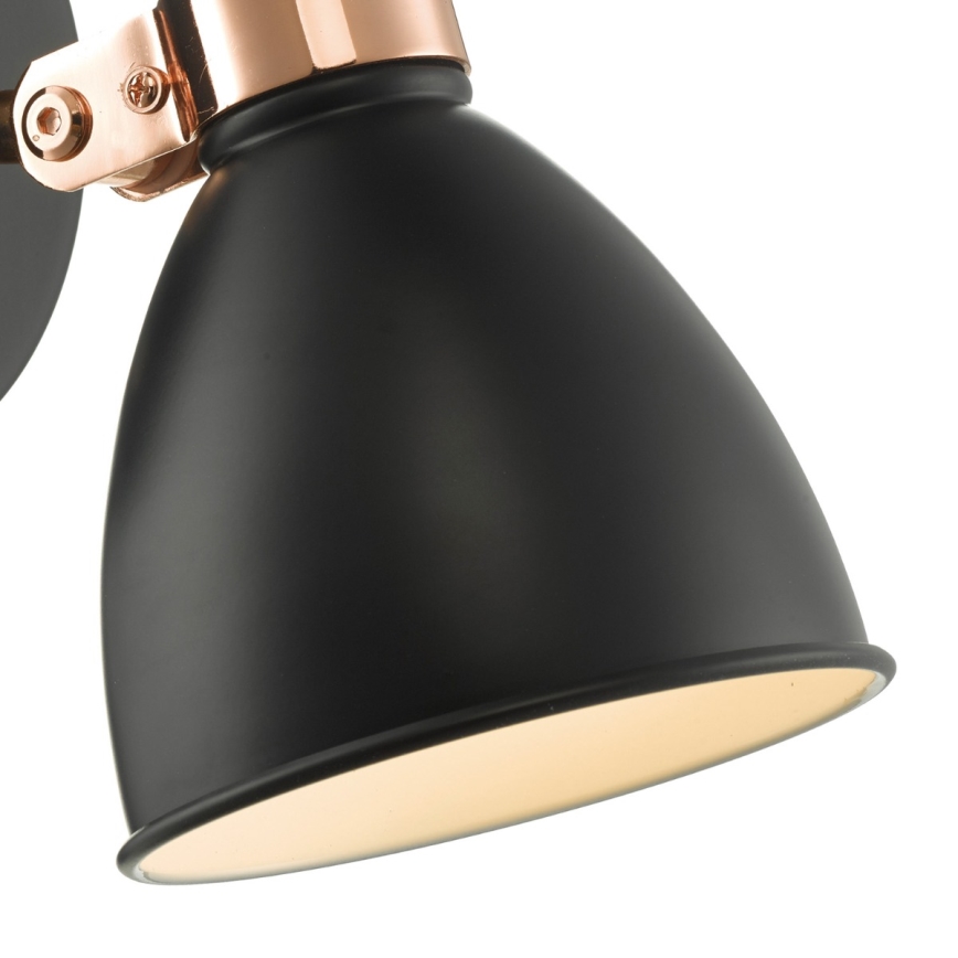 Där Lighting FRE0722 - Zidna reflektorska svjetiljka FREDERICK 1xE14/40W/230V crna