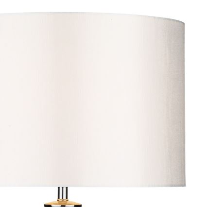 Där Lighting HIN4208 - Stolna lampa HINTON 1xE27/60W/230V bijela/sjajni krom