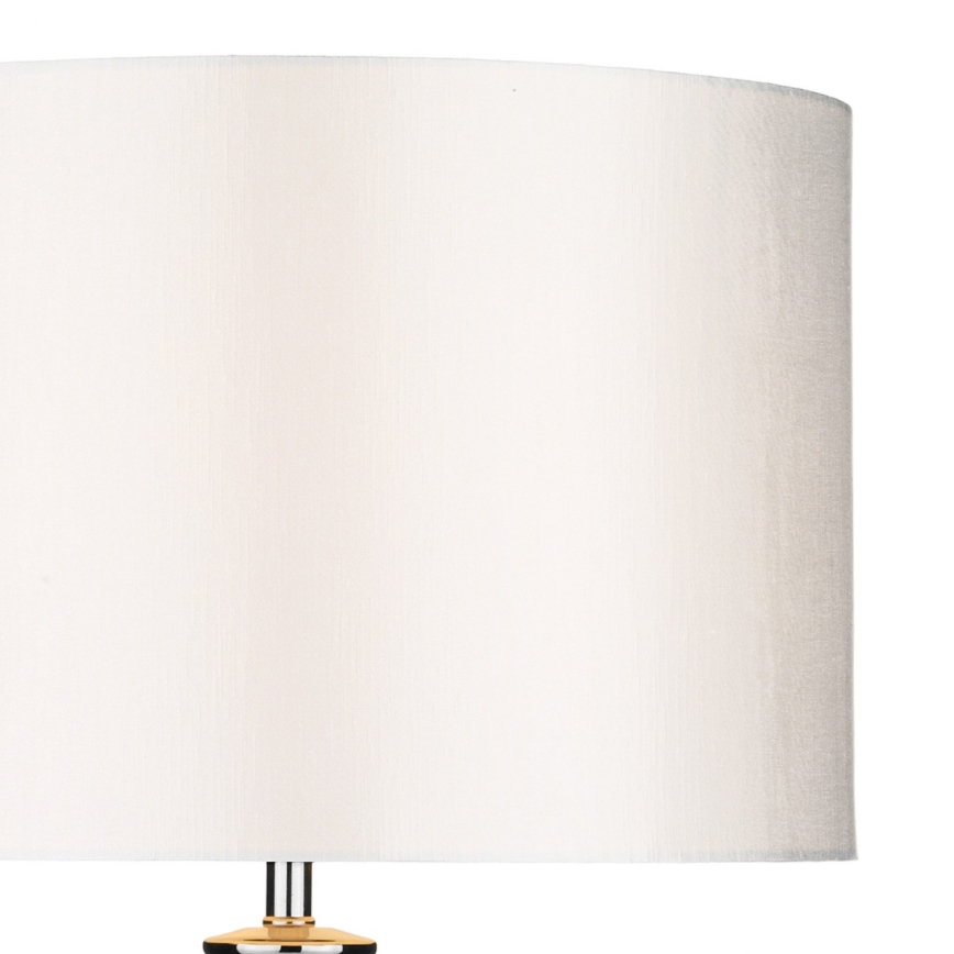Där Lighting HIN4208 - Stolna lampa HINTON 1xE27/60W/230V bijela/sjajni krom