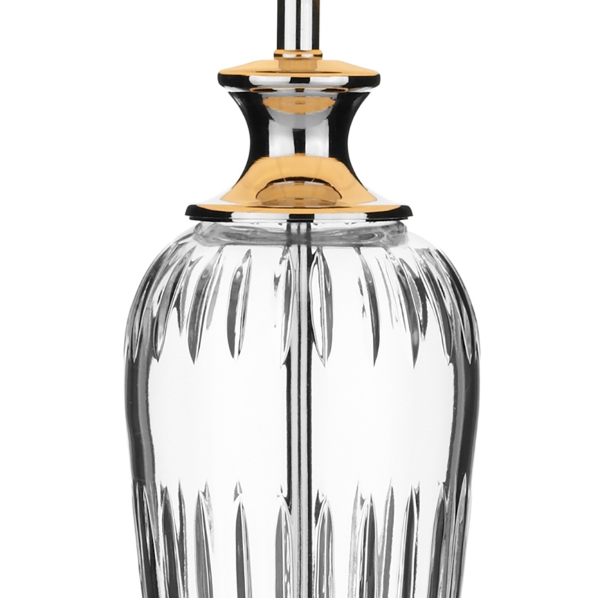 Där Lighting HIN4208 - Stolna lampa HINTON 1xE27/60W/230V bijela/sjajni krom