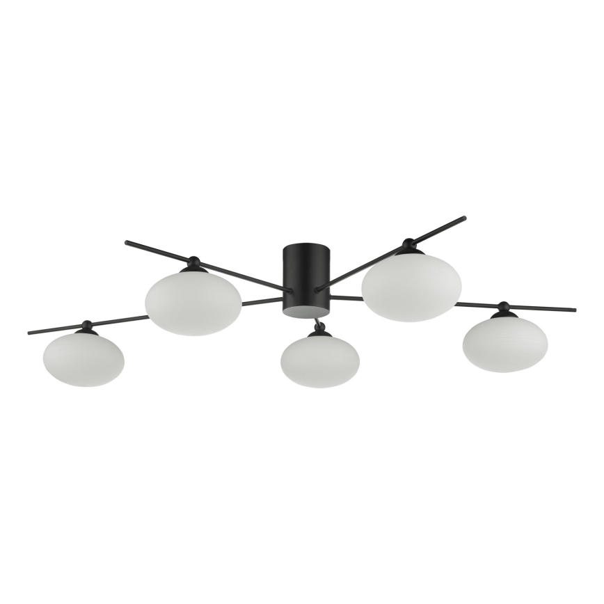 Där Lighting JAS5422 - Prislonjena stropna svjetiljka JASPER 5xG9/25W/230V crna
