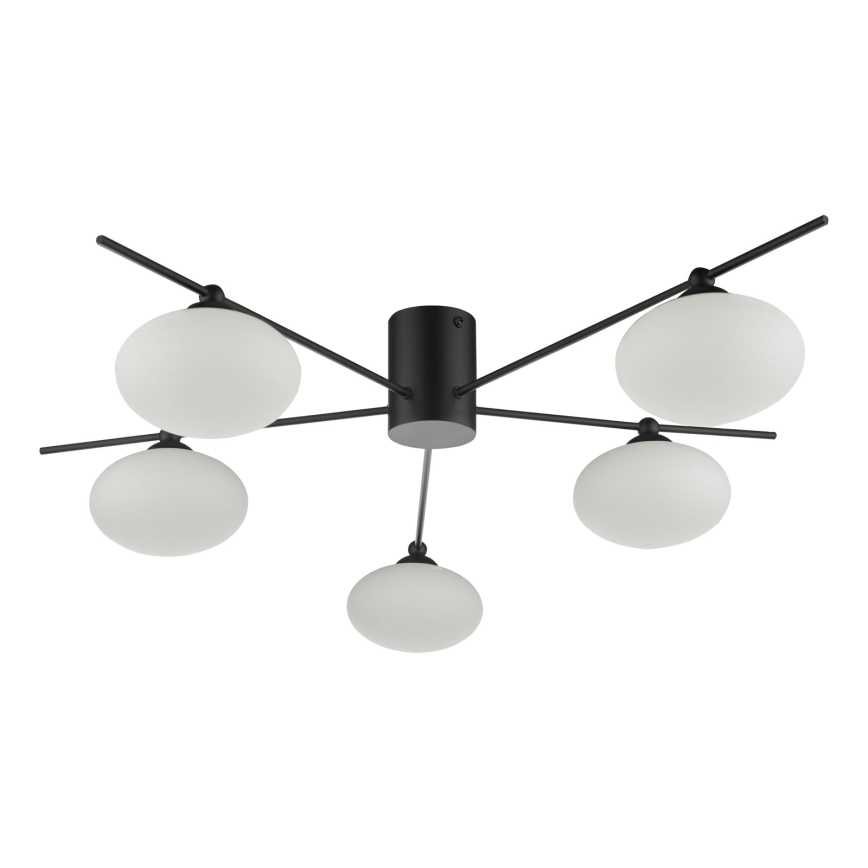 Där Lighting JAS5422 - Prislonjena stropna svjetiljka JASPER 5xG9/25W/230V crna