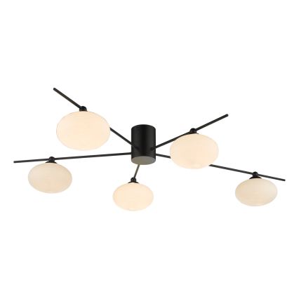 Där Lighting JAS5422 - Prislonjena stropna svjetiljka JASPER 5xG9/25W/230V crna
