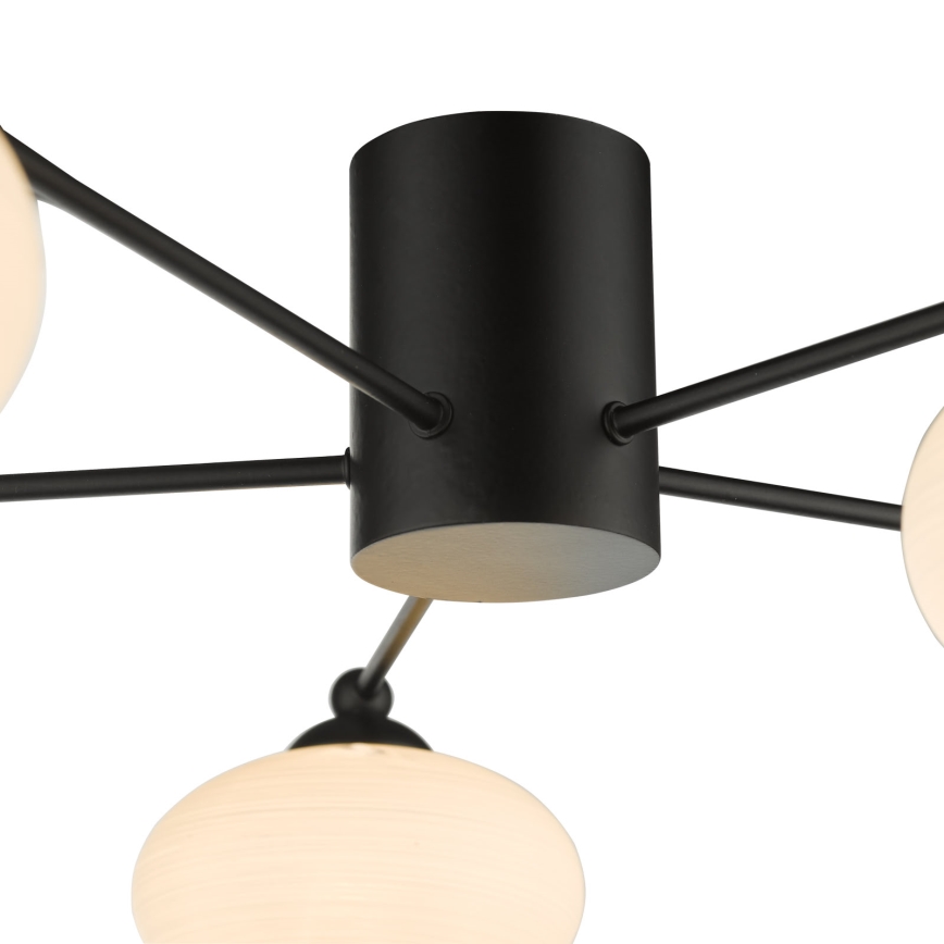 Där Lighting JAS5422 - Prislonjena stropna svjetiljka JASPER 5xG9/25W/230V crna