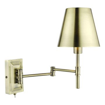 Där Lighting KEN0775 - Fleksibilna zidna svjetiljka KENSINGTON 1xE14/25W/230V mesing