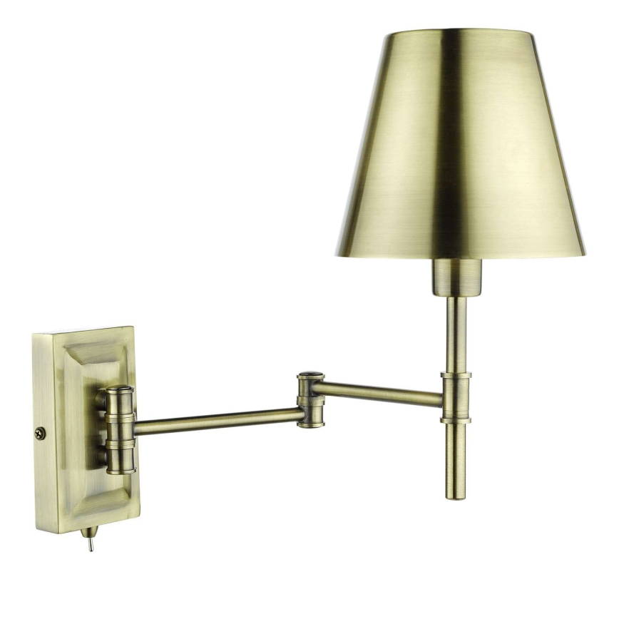 Där Lighting KEN0775 - Fleksibilna zidna svjetiljka KENSINGTON 1xE14/25W/230V mesing